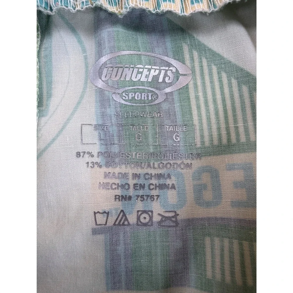 Concepts Sport Oregon Ducks Sleep Shorts Mens Large Green Retro Neon Sign Boxer